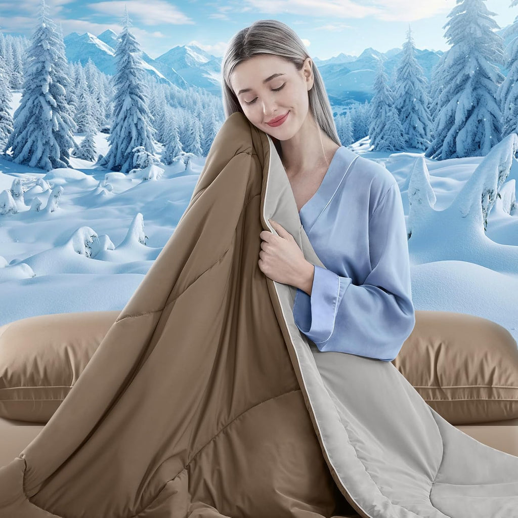 Cooling Comforter Double-Sided Ice Fabric For Hot Sleepers - Elesira
