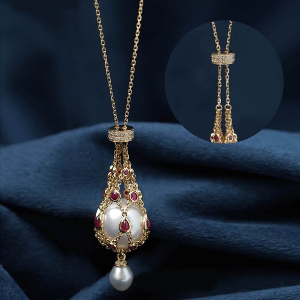 VeraLuxe Pearl Pendant - Radiate Unique Elegance That Commands Every Room | elesira