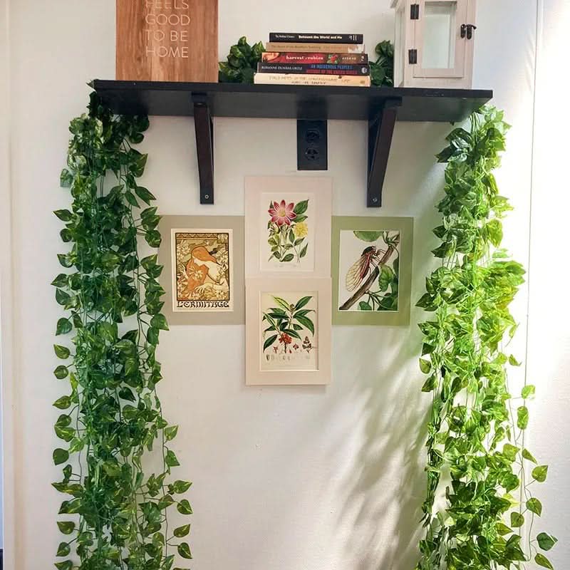 Cestino da parete in vimini per decorazioni sospese | elesira