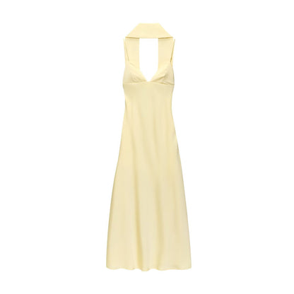 Robe Casual Effet Satin Soyeux