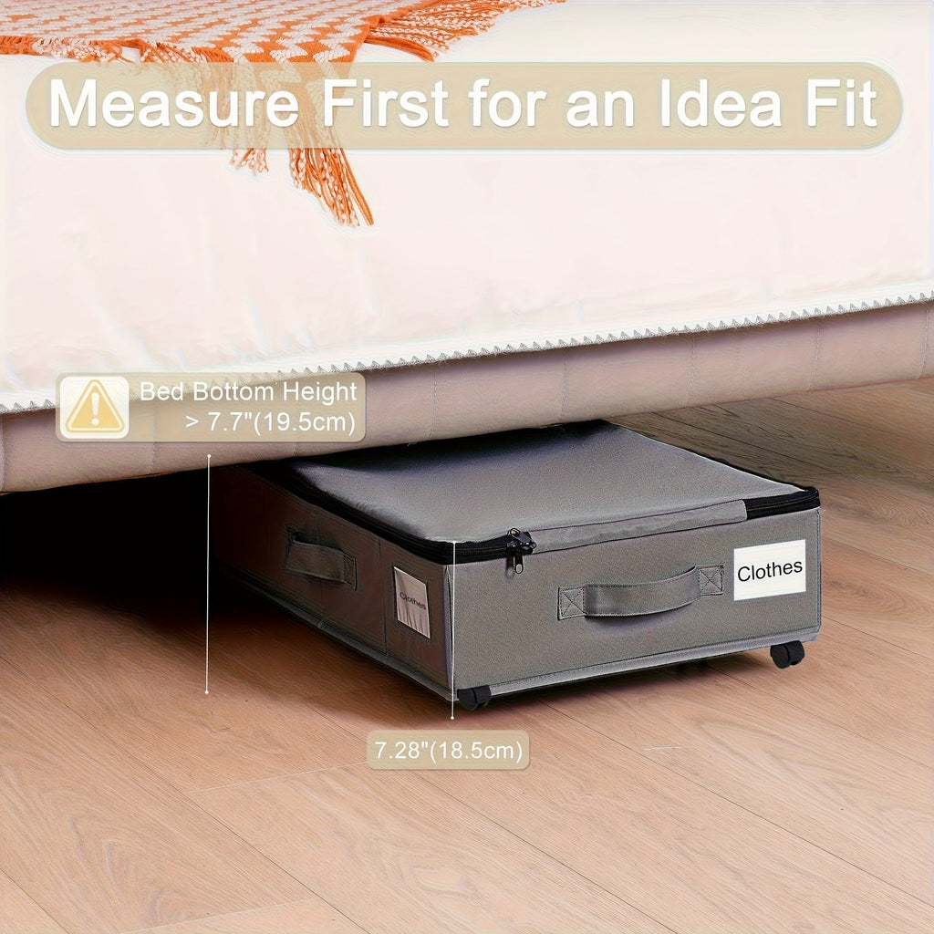SmartSpace Under-Bed Organizer – Mobile Storage Solution | elesira