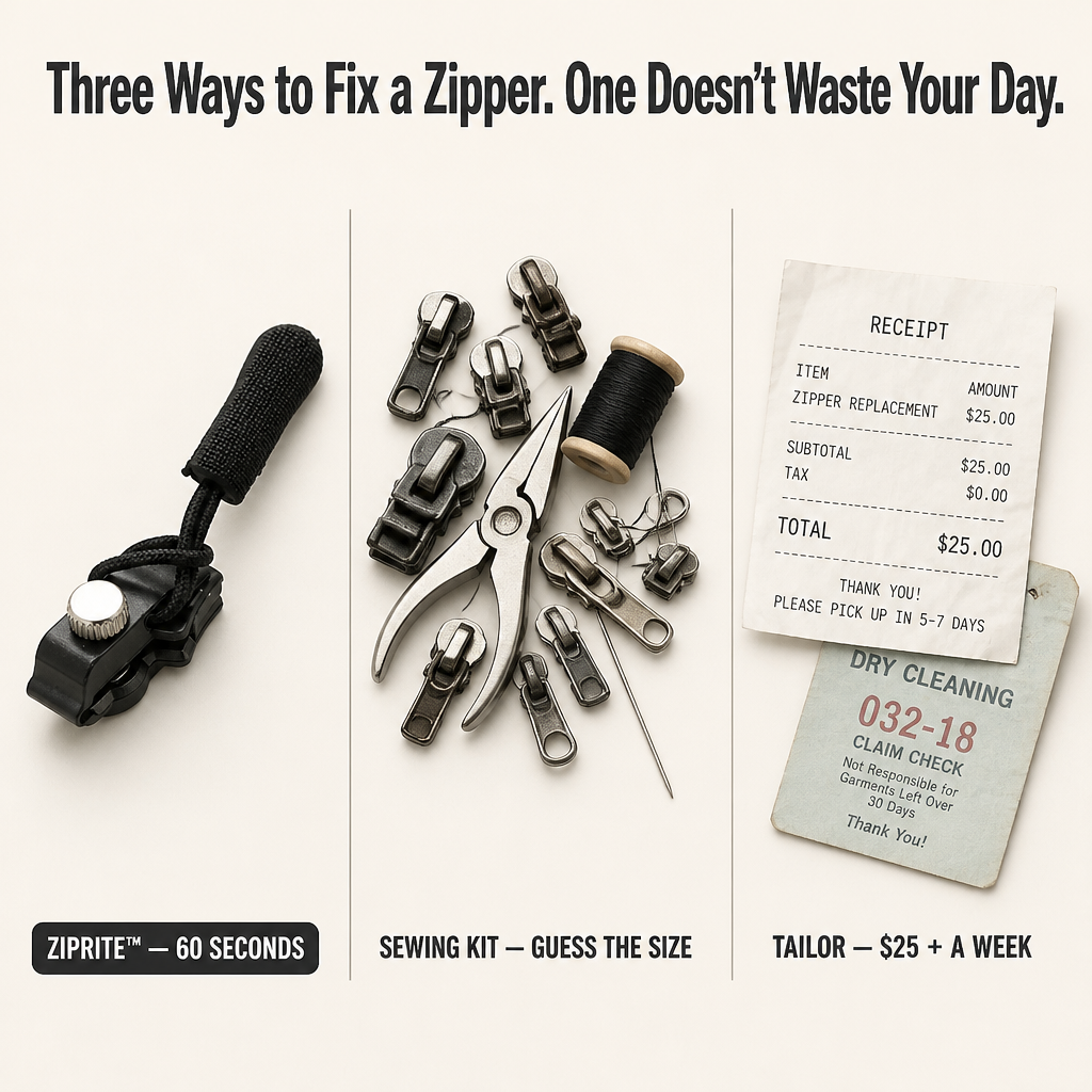 ZipRite | Revive Any Snapped Zipper Instantly in 10 Seconds | elesira