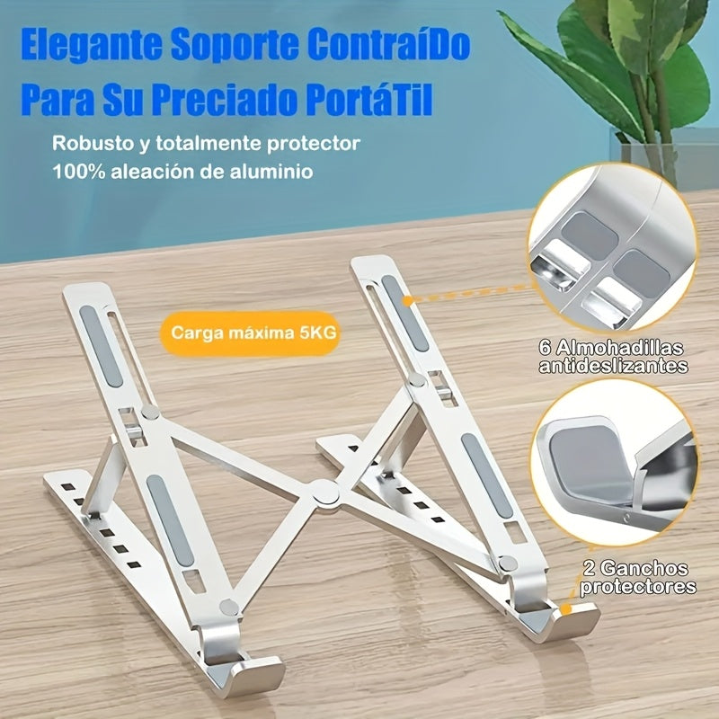 Versatile Aluminum Laptop Elevation Stand for Comfort | elesira