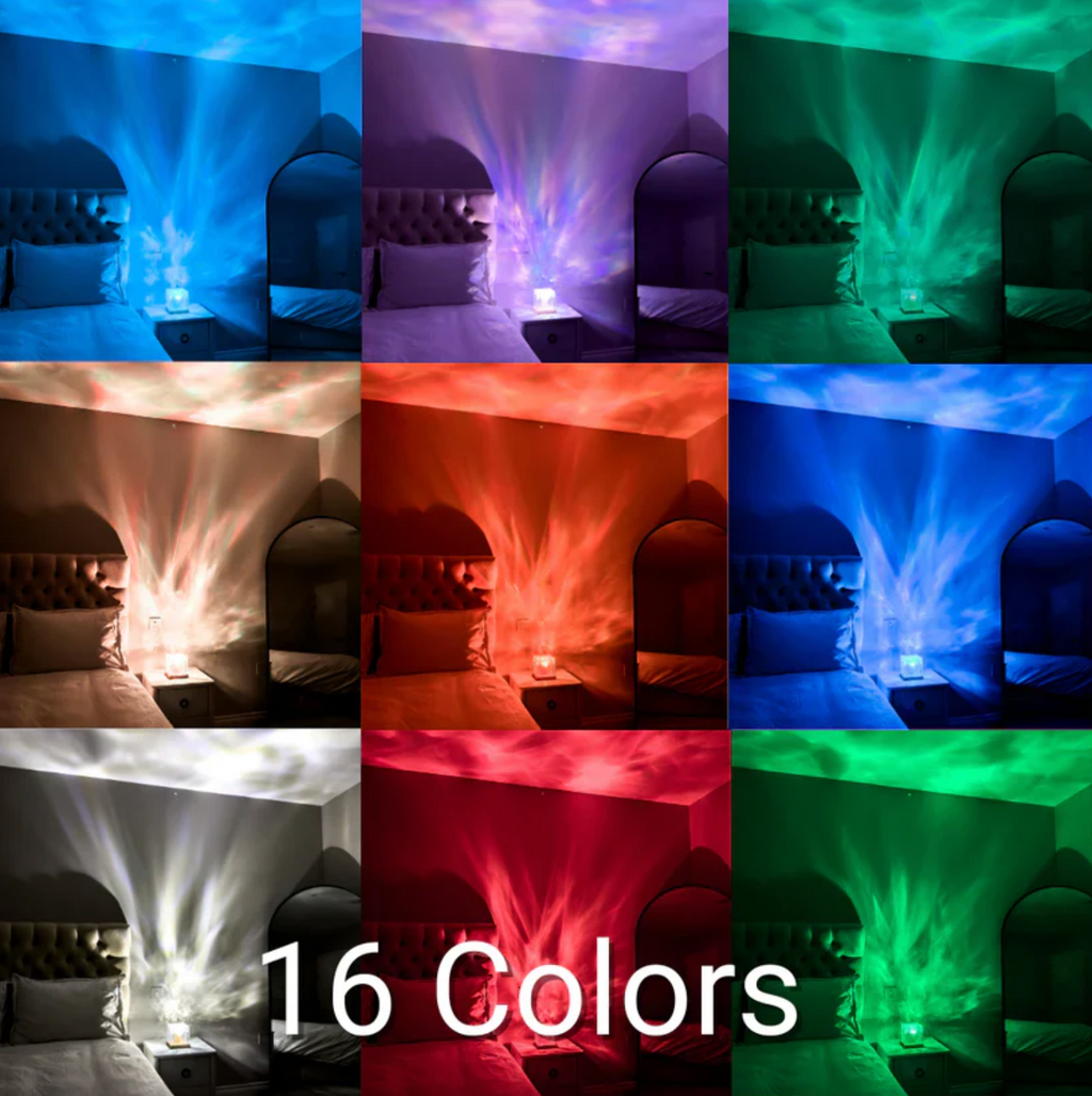 Wireless USB Relaxation Table Lamp Magic Wave Lamp – 16 radiant colors with remote control | elesira
