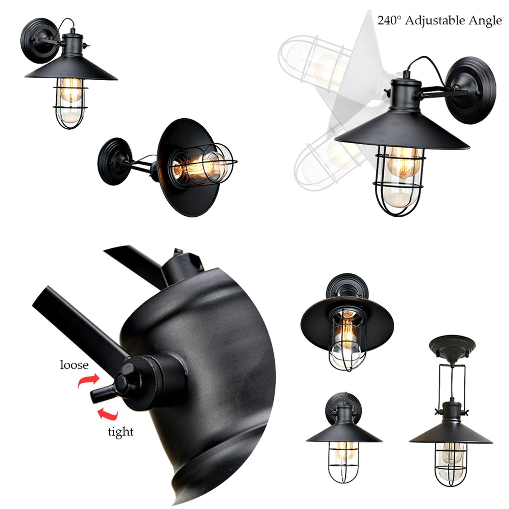 Black Modern Wall Sconce Light | elesira