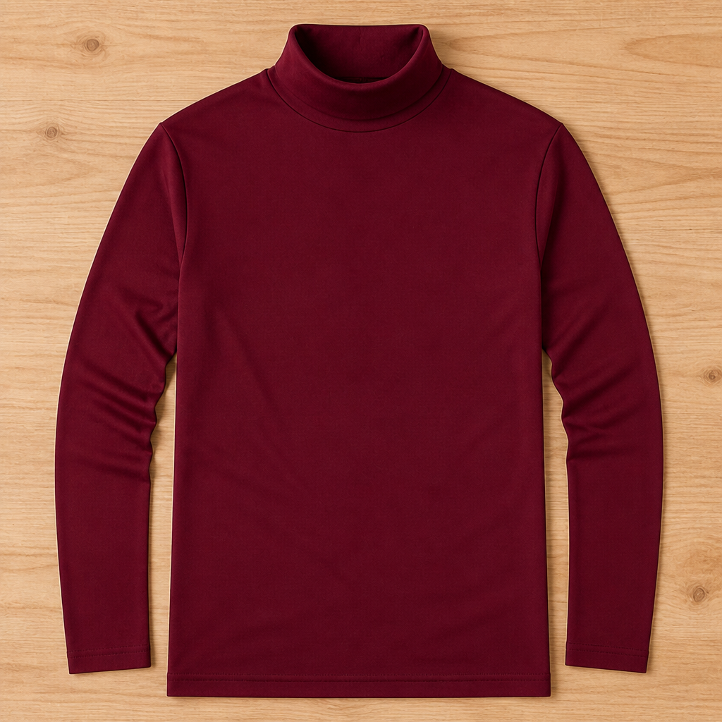 VeroEdge Slim-Fit-Langarmshirt mit hohem Kragen | Erobern Sie jeden Raum mit unvergleichlichem Selbstbewusstsein und Komfort | elesira