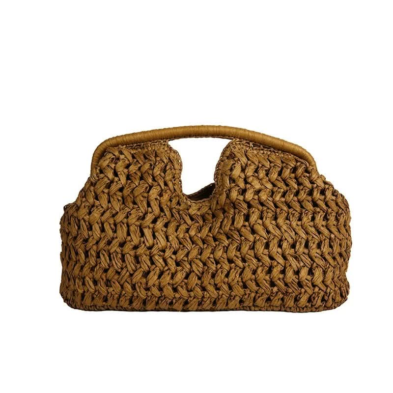 Sac bandoulière en raphia tressé au design élégant | elesira