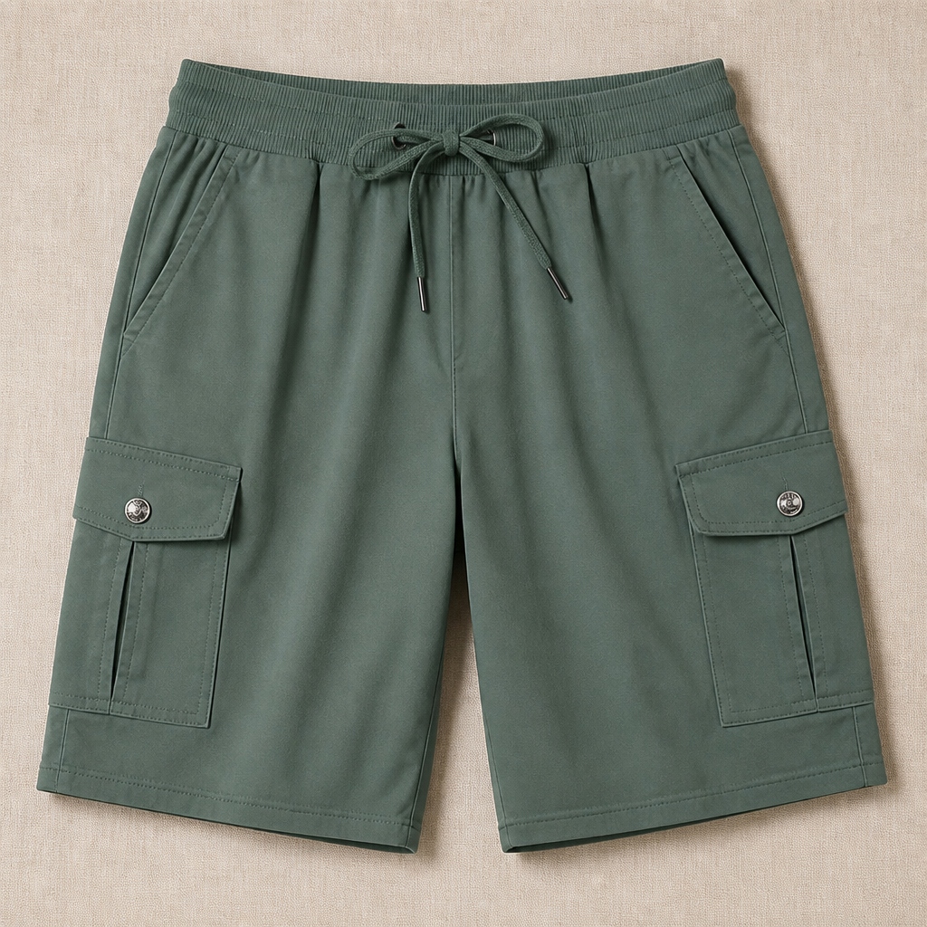 VentureLux – Bermuda-Cargoshorts mit UPF 50 und schnelltrocknendem Stoff | elesira