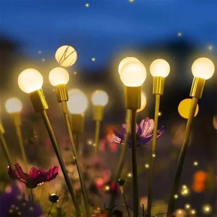 Waterdichte zonnelantaarns met vuurvliegjes en 6 leds | elesira