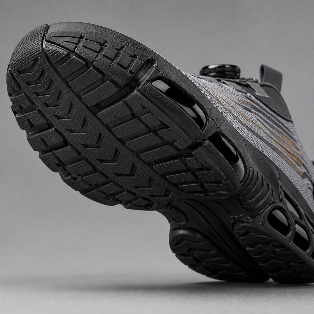 VivaStride – Steel-Toe Work Sneakers Featuring Rapid-Twist Lacing System | elesira