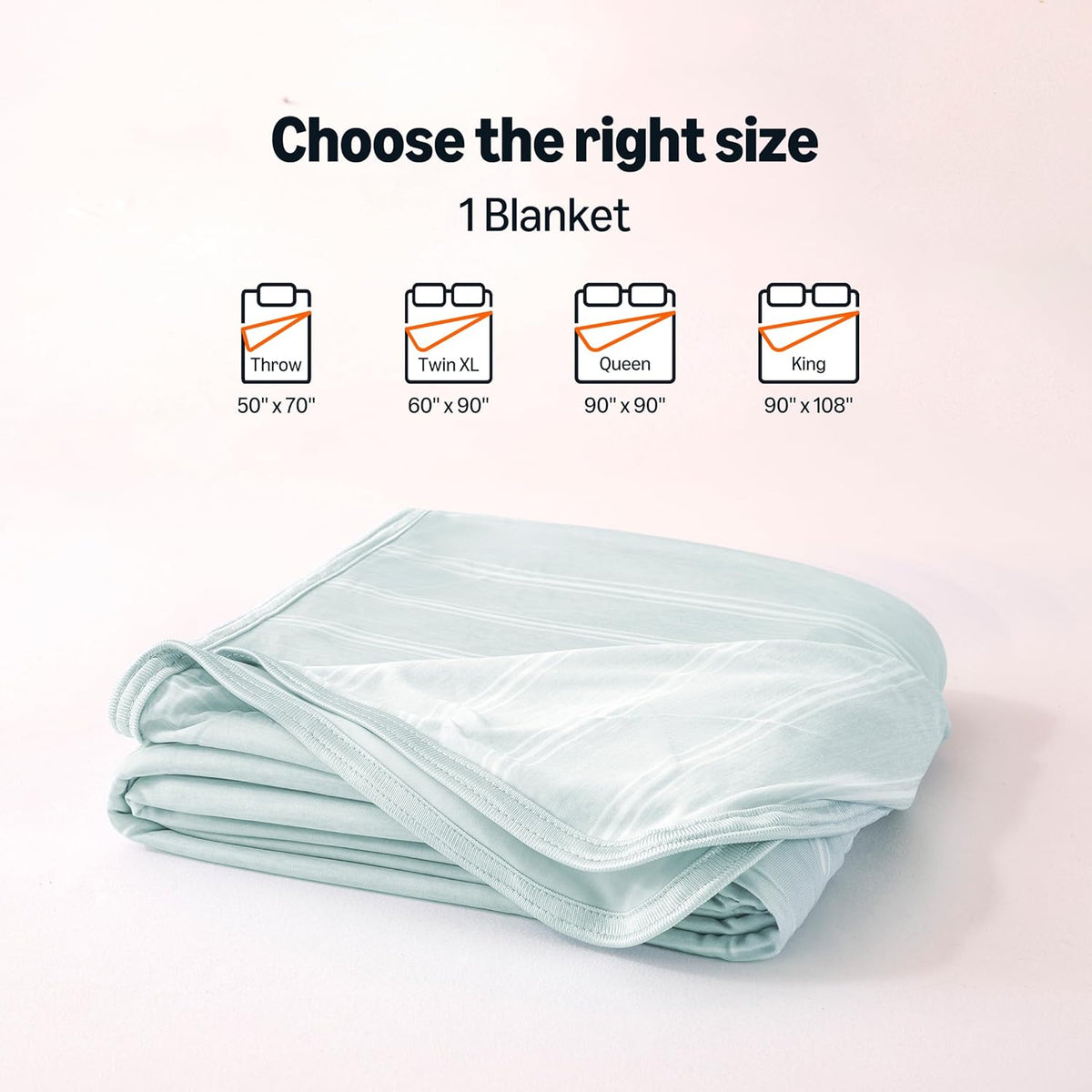 Cozy Comfort Striped Cooling Throw For Hot Sleepers Reversible - Elesira