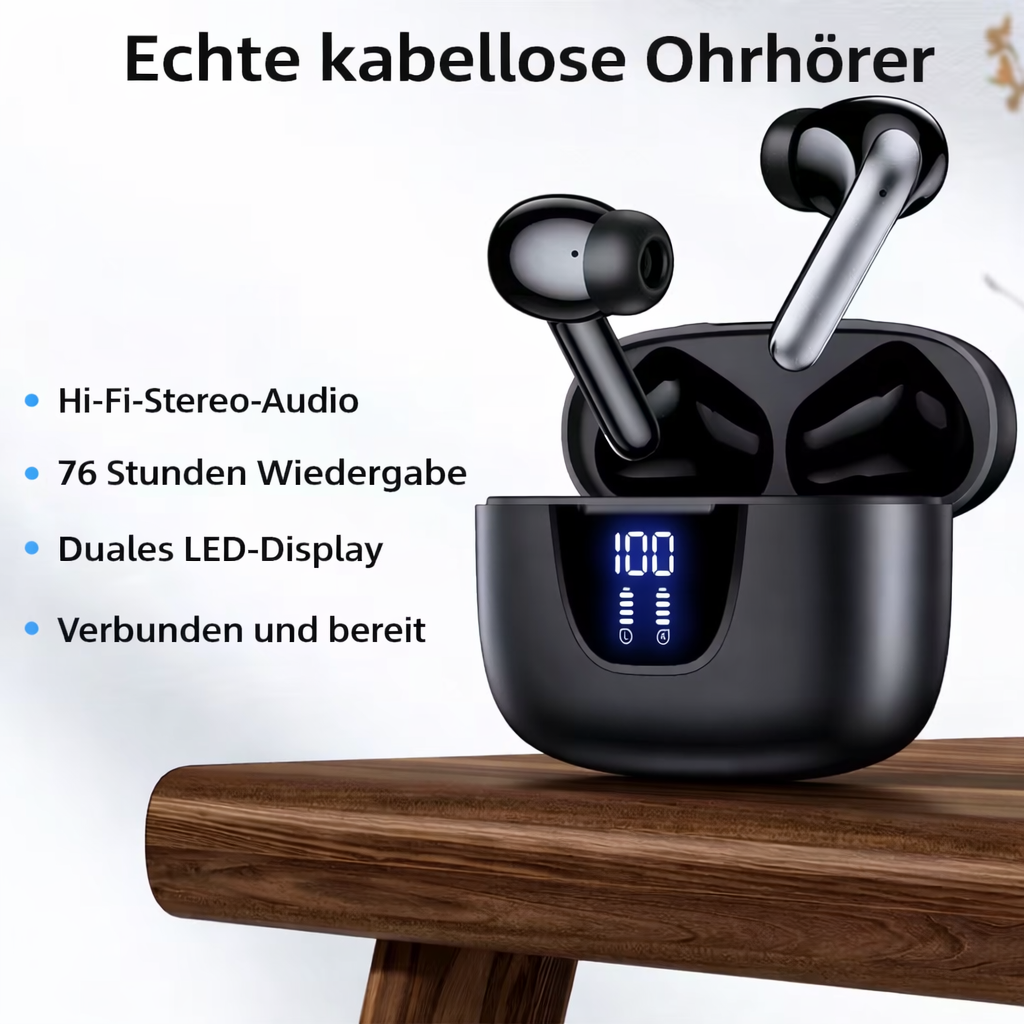 Trådlösa hörlurar - In-ear-headset - Långvarig komfort och tydliga samtal - Voltiva | elesira