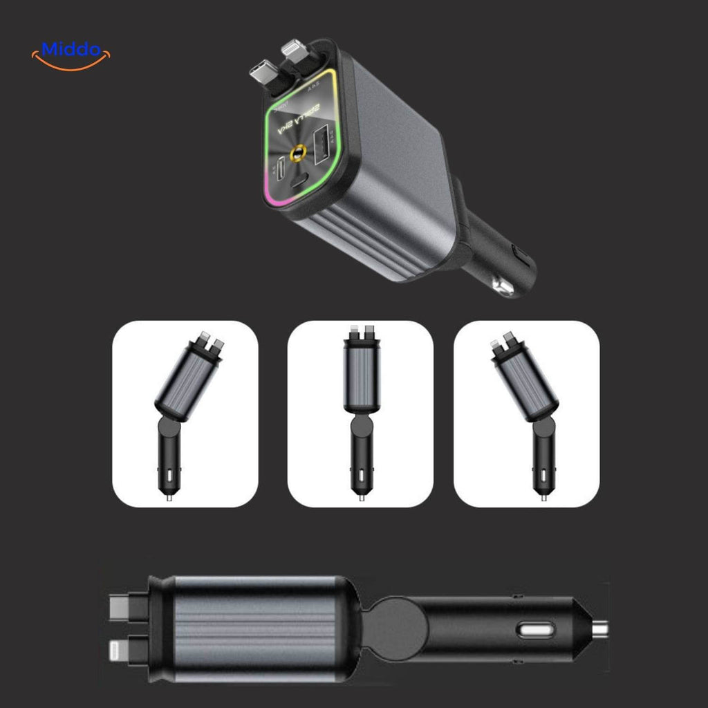 VoltAura | Power Up Four Devices Quickly & Illuminate Your Night Journey Sky | elesira