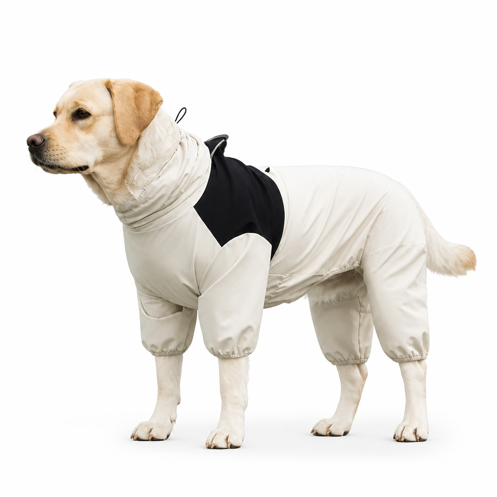 Waterproof Four-Leg Full-Coverage Dog Raincoat (Adjustable Straps) | elesira