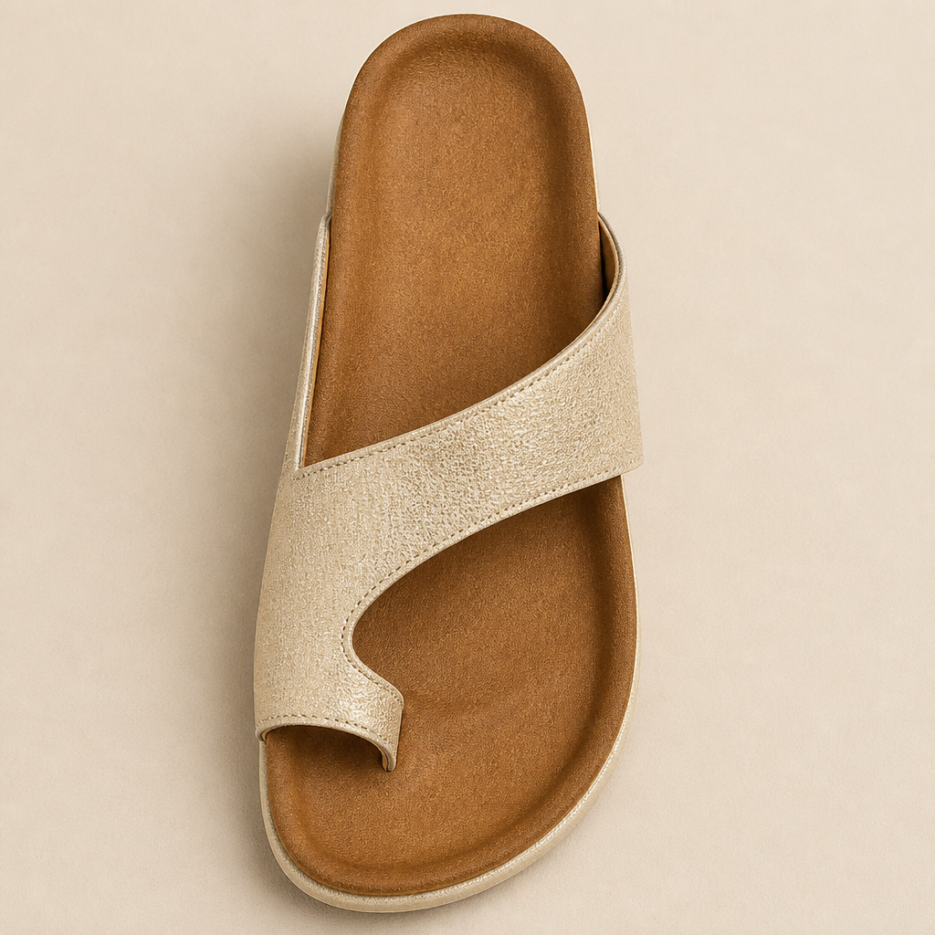 Solivra – Wedge Sandals for Bunion Relief with Toe-Aligning Strap | elesira