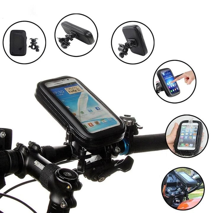 Wireless Charging Bicycle Phone Mount – Waterproof Design | elesira