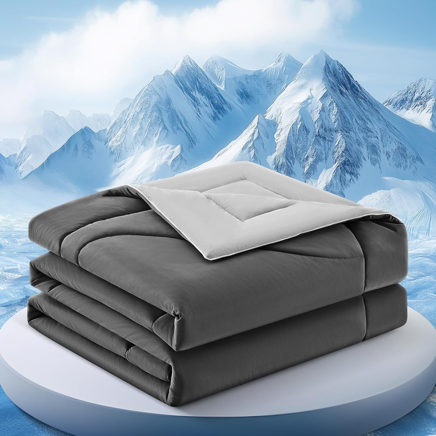 Cooling Comforter Double-Sided Ice Fabric For Hot Sleepers - Elesira