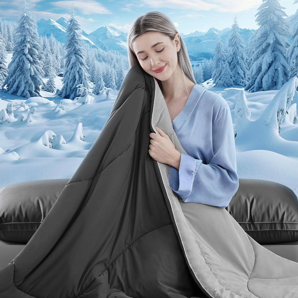 Cooling Comforter Double-Sided Ice Fabric For Hot Sleepers - Elesira
