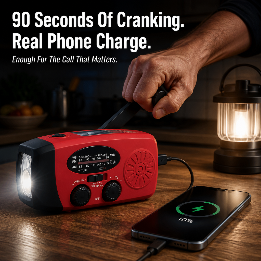 VoltGuard | Crank, Illuminate, And Power Up During Your Next Blackout | elesira