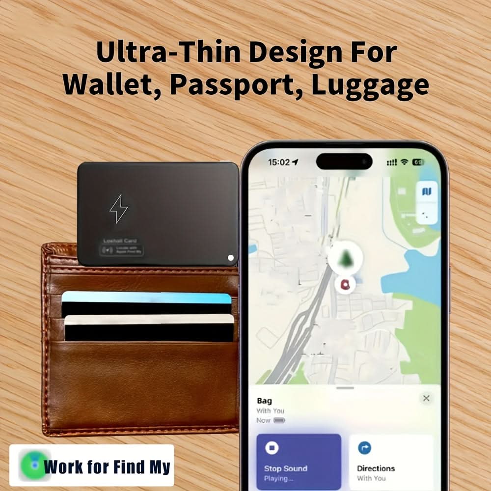 Smart Wallet Tracker Card – Smal design för enkel att bära med sig | elesira