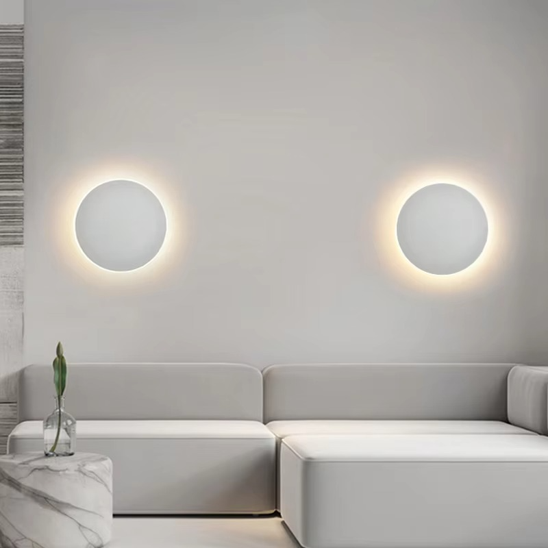 Aplică de perete cu design circular modern și lumină vibrantă | elesira