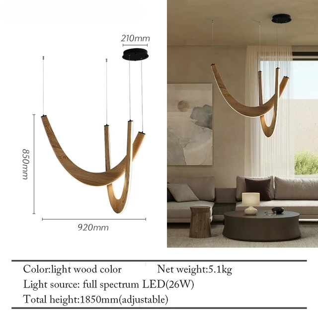 Lampe de plafond LED en bois Bonnie | elesira