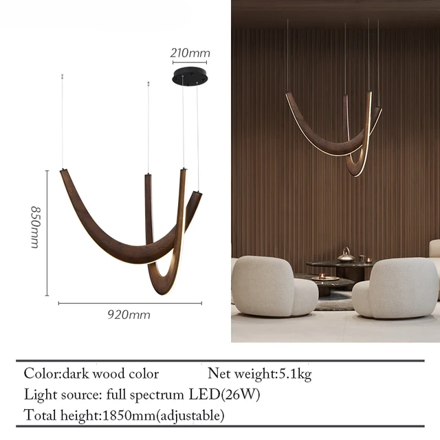 Lampe de plafond LED en bois Bonnie | elesira