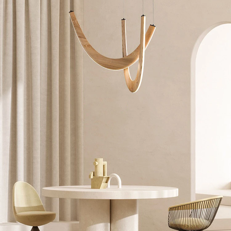 Lampe de plafond LED en bois Bonnie | elesira