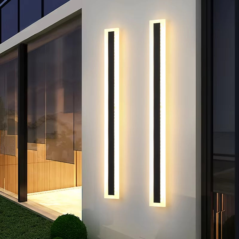 Pysty- tai vaakasuuntainen kapea LED-seinävalaisin sisä- ja ulkokäyttöön – 5 korkeutta | elesira