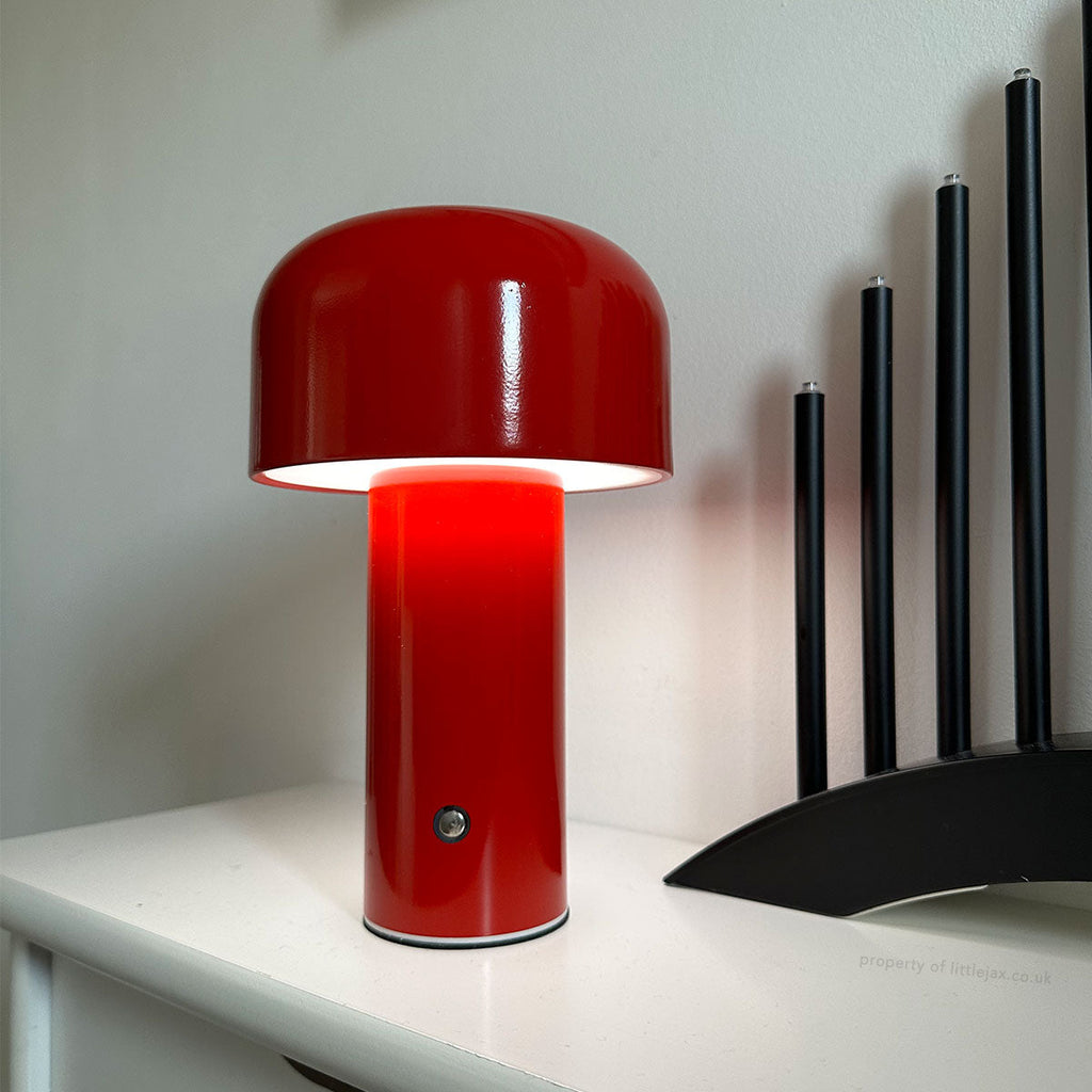 Elegancka nowoczesna bezprzewodowa lampa w kształcie grzybka | elesira