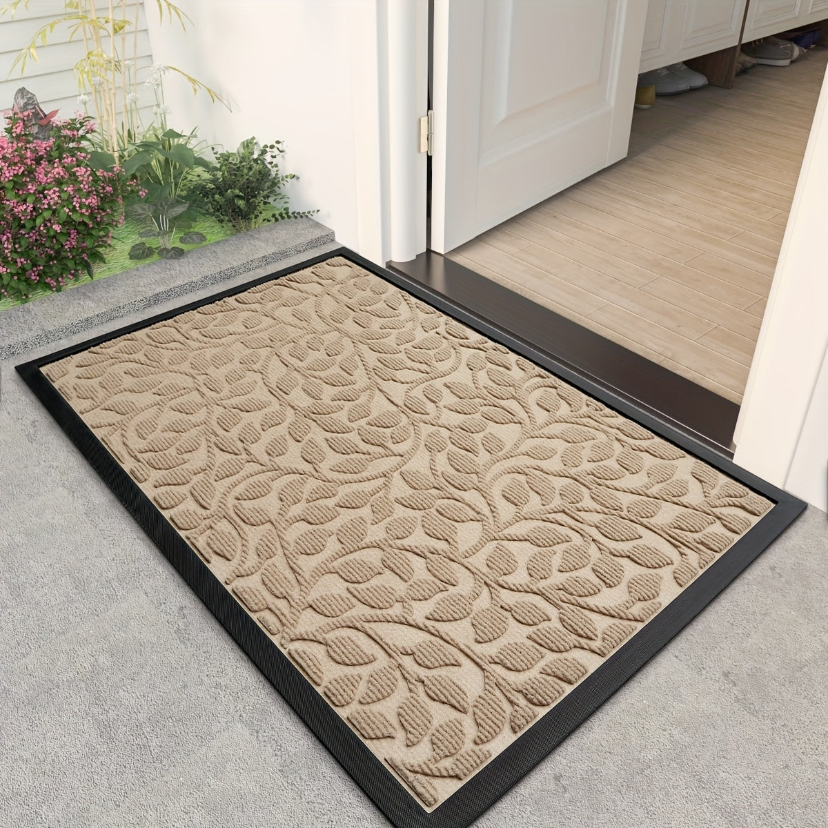 WelcomeMat - Alfombra de entrada extrarresistente para hogares con mucho movimiento y todas las estaciones | elesira
