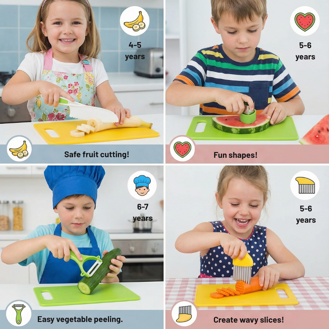 SliceJoy | Ignite Your Child’s Confidence and Joy with Safe, Mess-Free Kitchen Adventures | elesira