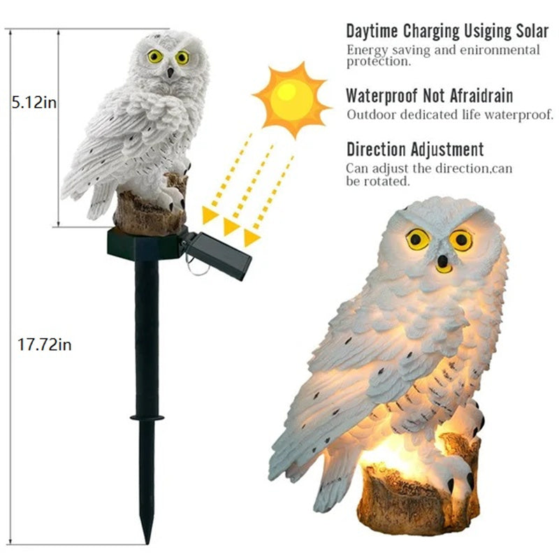 Statua da giardino solare resistente alle intemperie con illuminazione LED | elesira