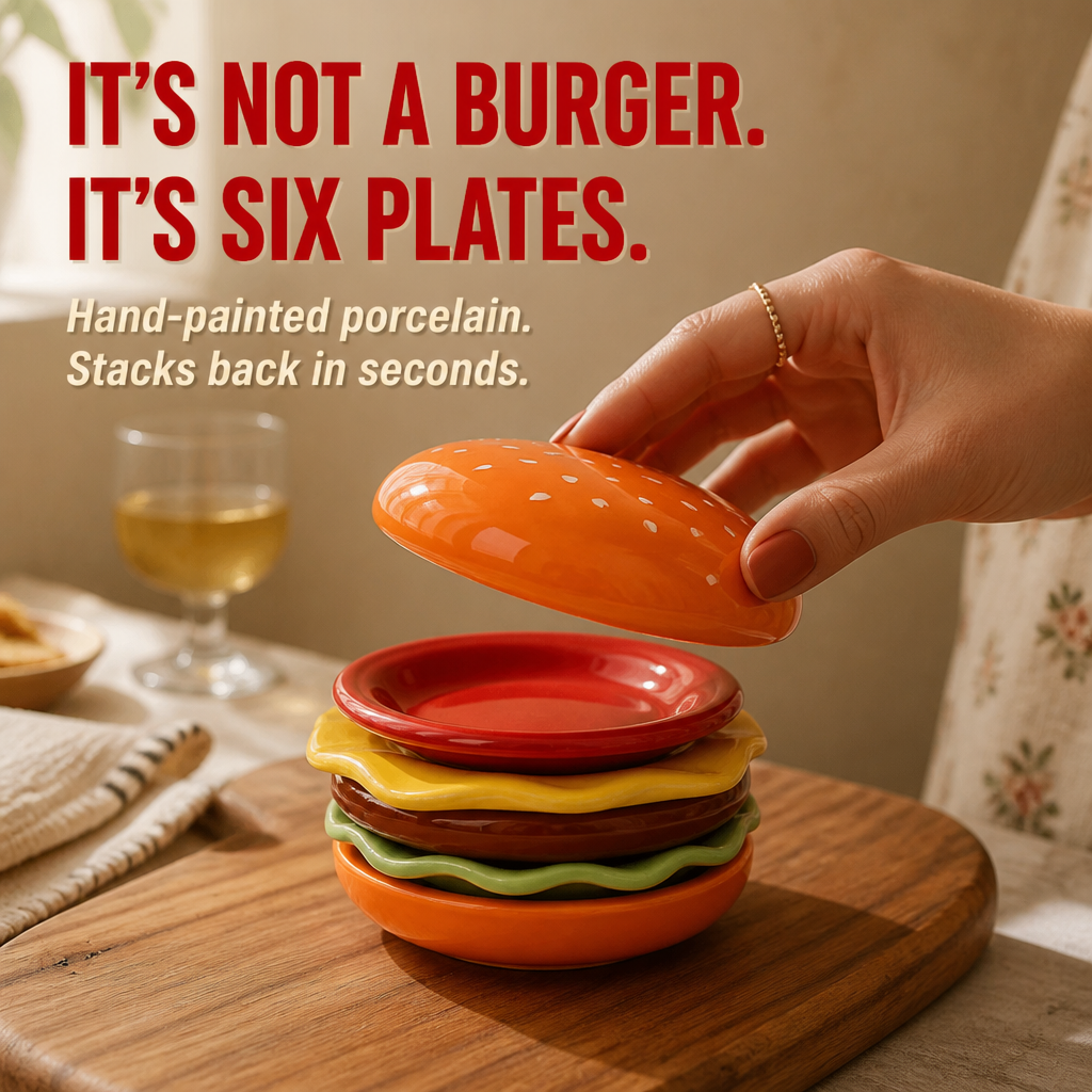 SmashStack | Layer Every Sauce, Snack & Side Into a Mini Burger Tower | elesira