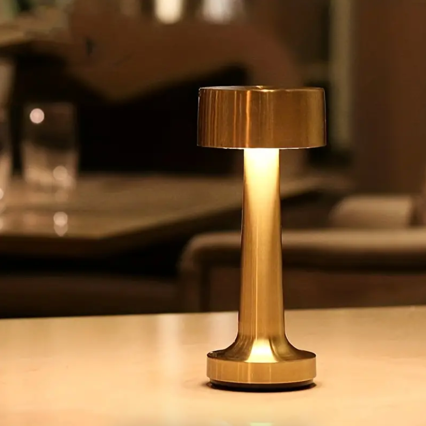 Wireless Dimmable LED Rechargeable Table Lamp ModernArt – Contemporary Touch Control - Living Room - Reading Lamp - Bedside Lamp | elesira