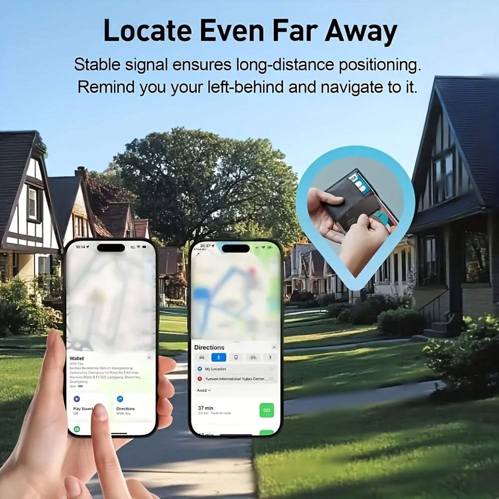 Smart Wallet Tracker Card – Smal design för enkel att bära med sig | elesira