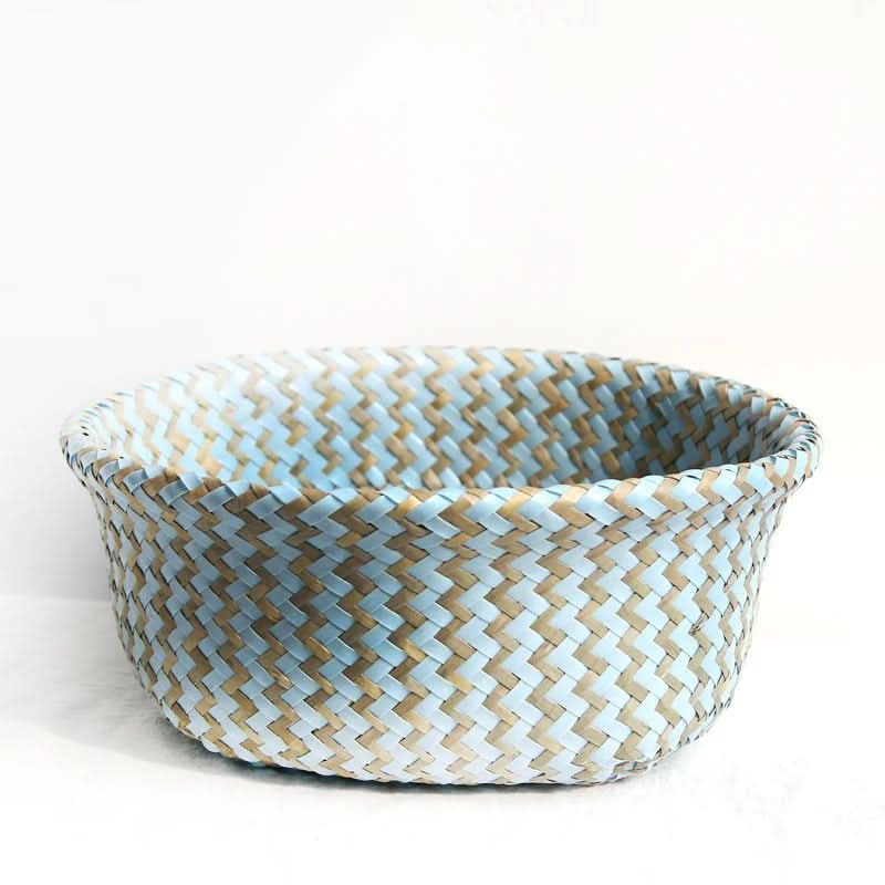 Panier de rangement en osier - Organiseur de style bohème | elesira