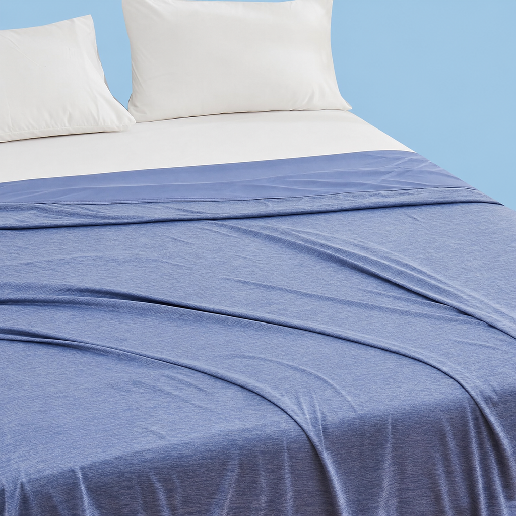 שמיכת טלוויזיה מקררת Coastal Comfort עם קירור דו-צדדי ונשימה טובה עבור מי שסובלים מחום בזמן השינה - Elesira