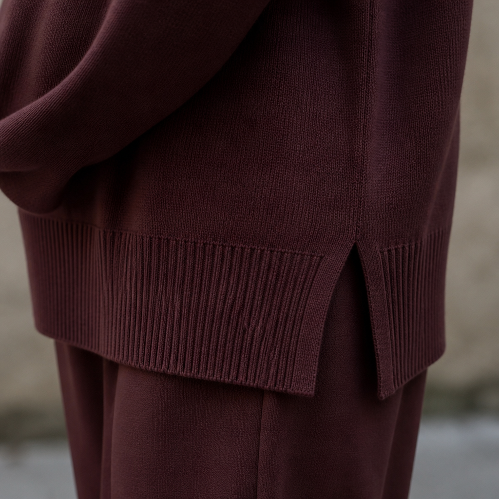 SilvaEase – Ensemble confortable composé d’un pull oversize et d’un pantalon à jambes larges | elesira