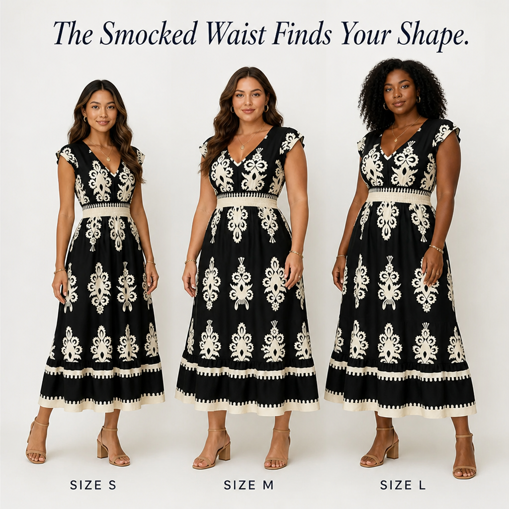 Vellureva | Slip on One Cap-Sleeve Maxi from Café Brunch to Rooftop Night | elesira