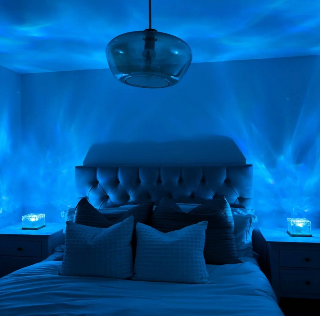 Wireless USB Relaxation Table Lamp Magic Wave Lamp – 16 radiant colors with remote control | elesira