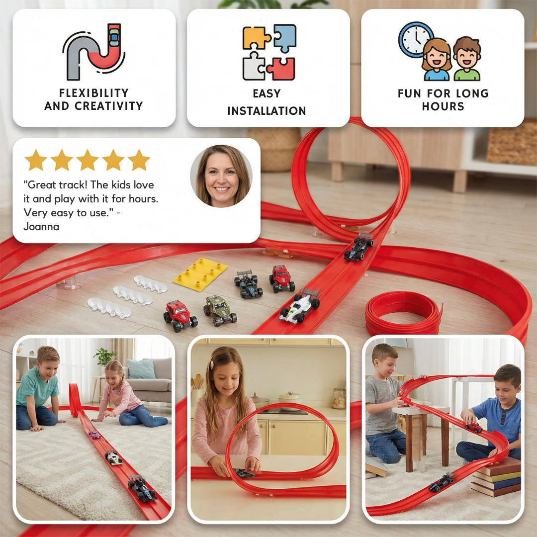 VeloBlaze | Éveillez la créativité de votre enfant avec des aventures palpitantes de courses phosphorescentes | elesira
