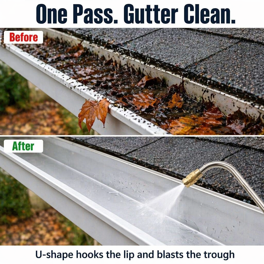 SkySweep | Blast Away Gutters, Siding & Second-Story Grime Without Ladder Climbing | elesira