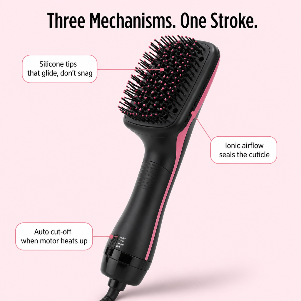 VeloSmooth | Slash Your Morning Hair Routine to One Tool, One Stroke | elesira