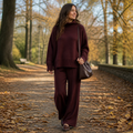 SilvaEase – Ensemble confortable composé d’un pull oversize et d’un pantalon à jambes larges | elesira