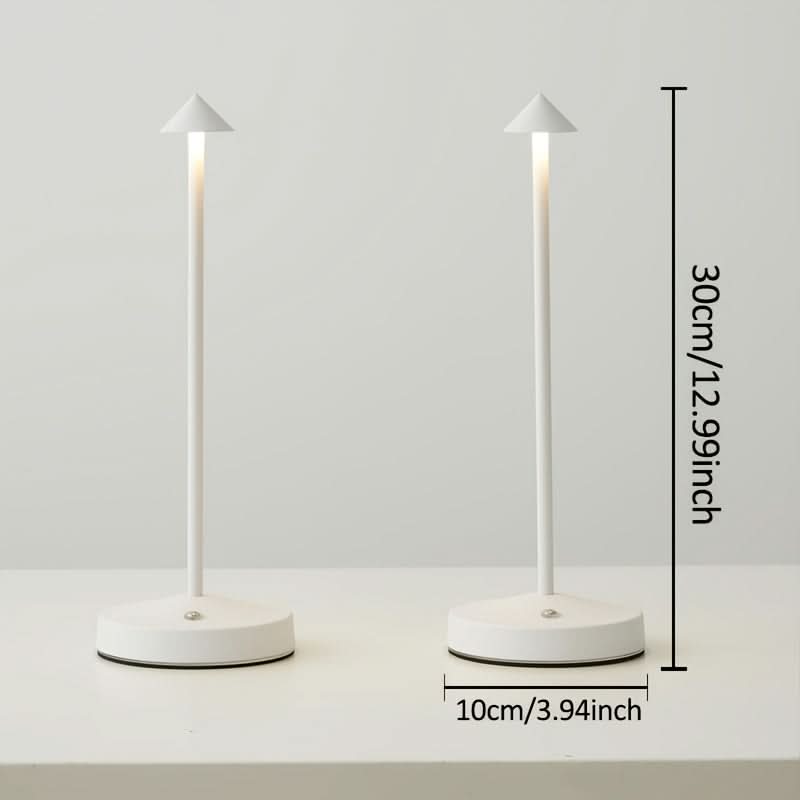 Lámpara de escritorio LED inalámbrica recargable con sensor táctil para iluminación ambiental | elesira