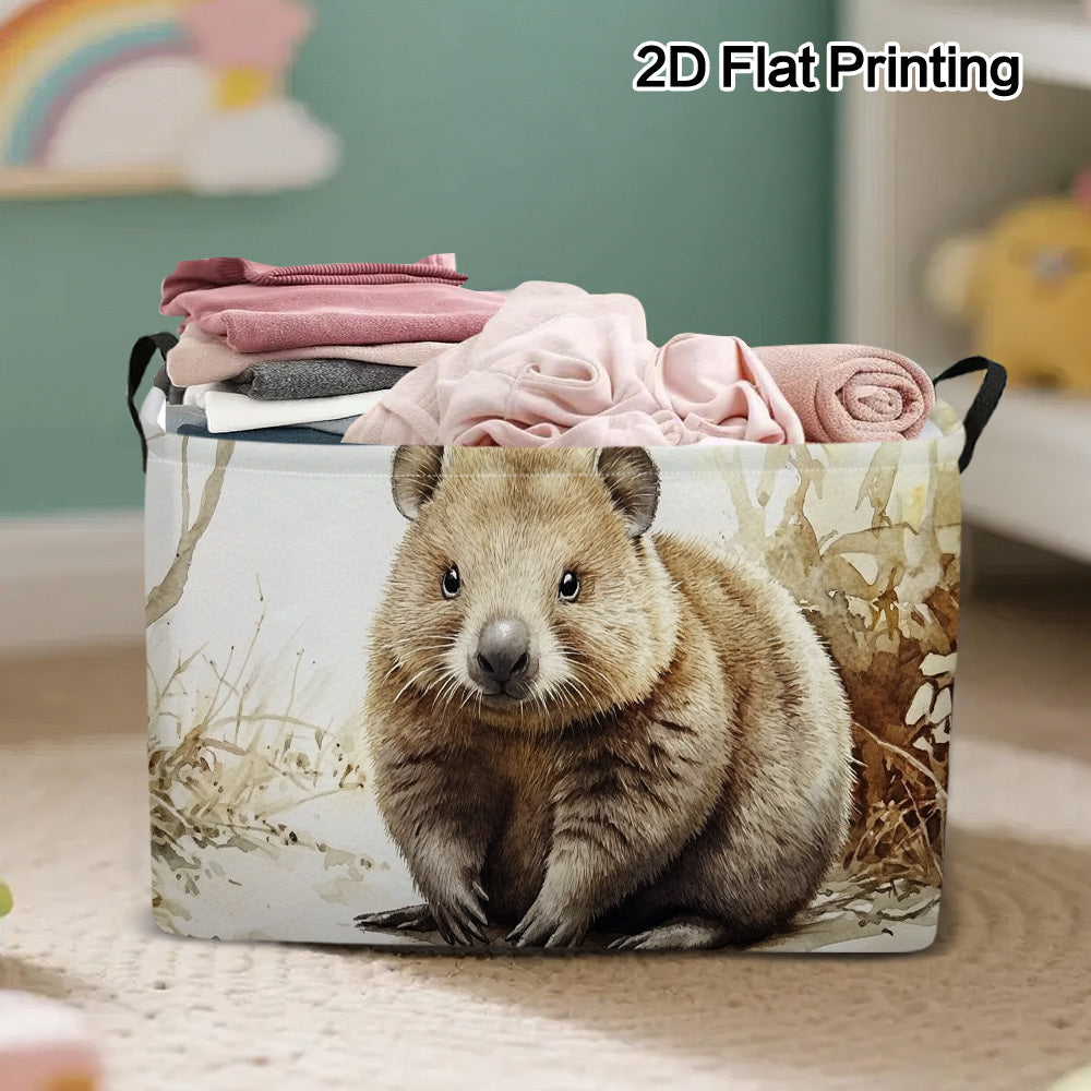 Wombat Haven – Stylowy kosz do przechowywania dla uporządkowanego domu | elesira