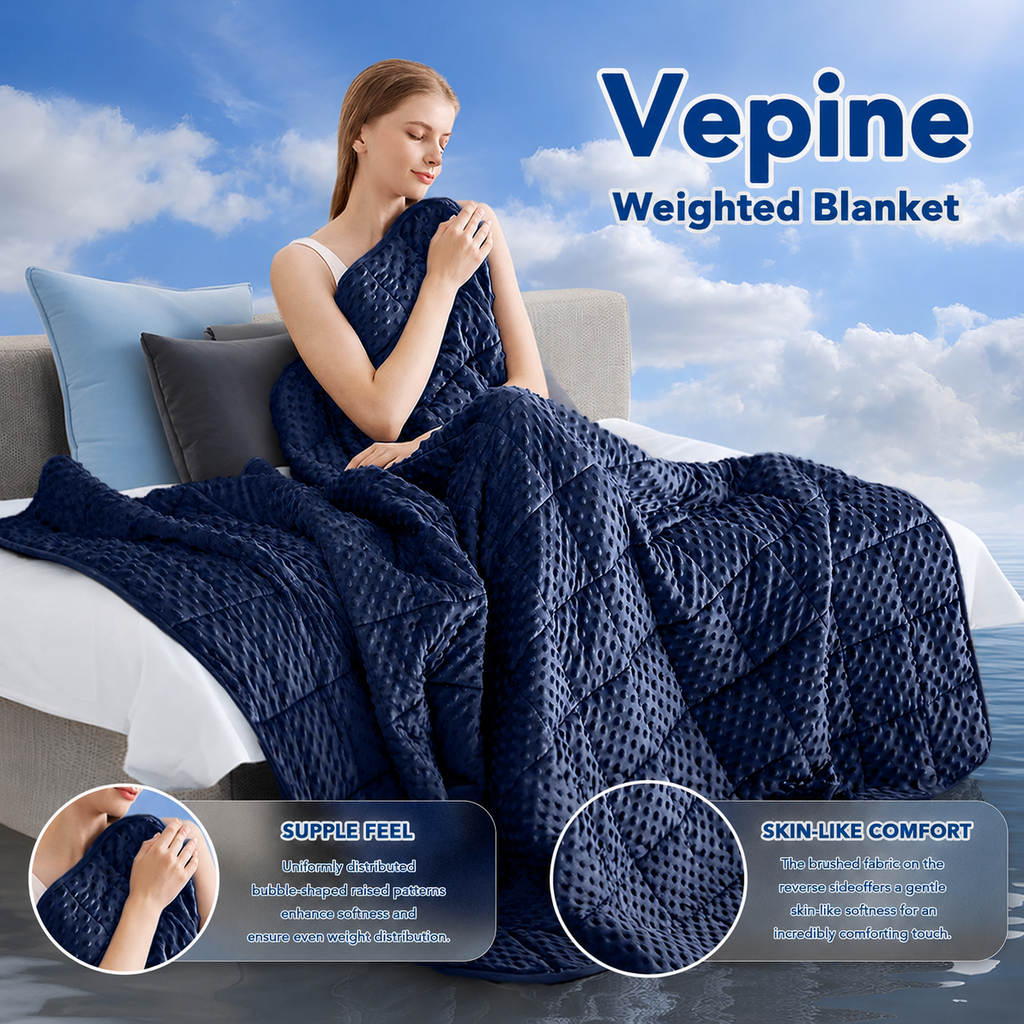 Dots Signature-vægtæppe med kølende mikrofiber til komfort året rundt – Elesira