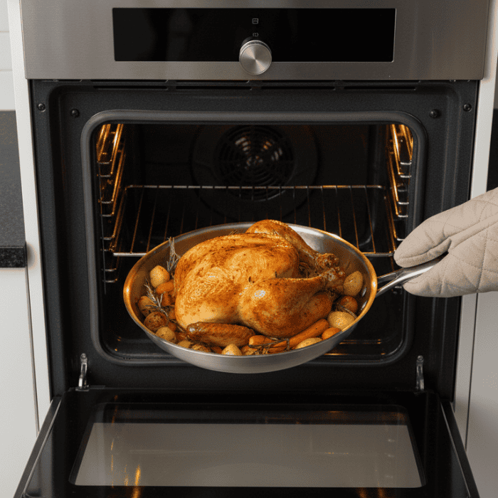 Utensílios de cozinha versáteis em titânio – frigideira perfeita para todas as cozinhas | elesira
