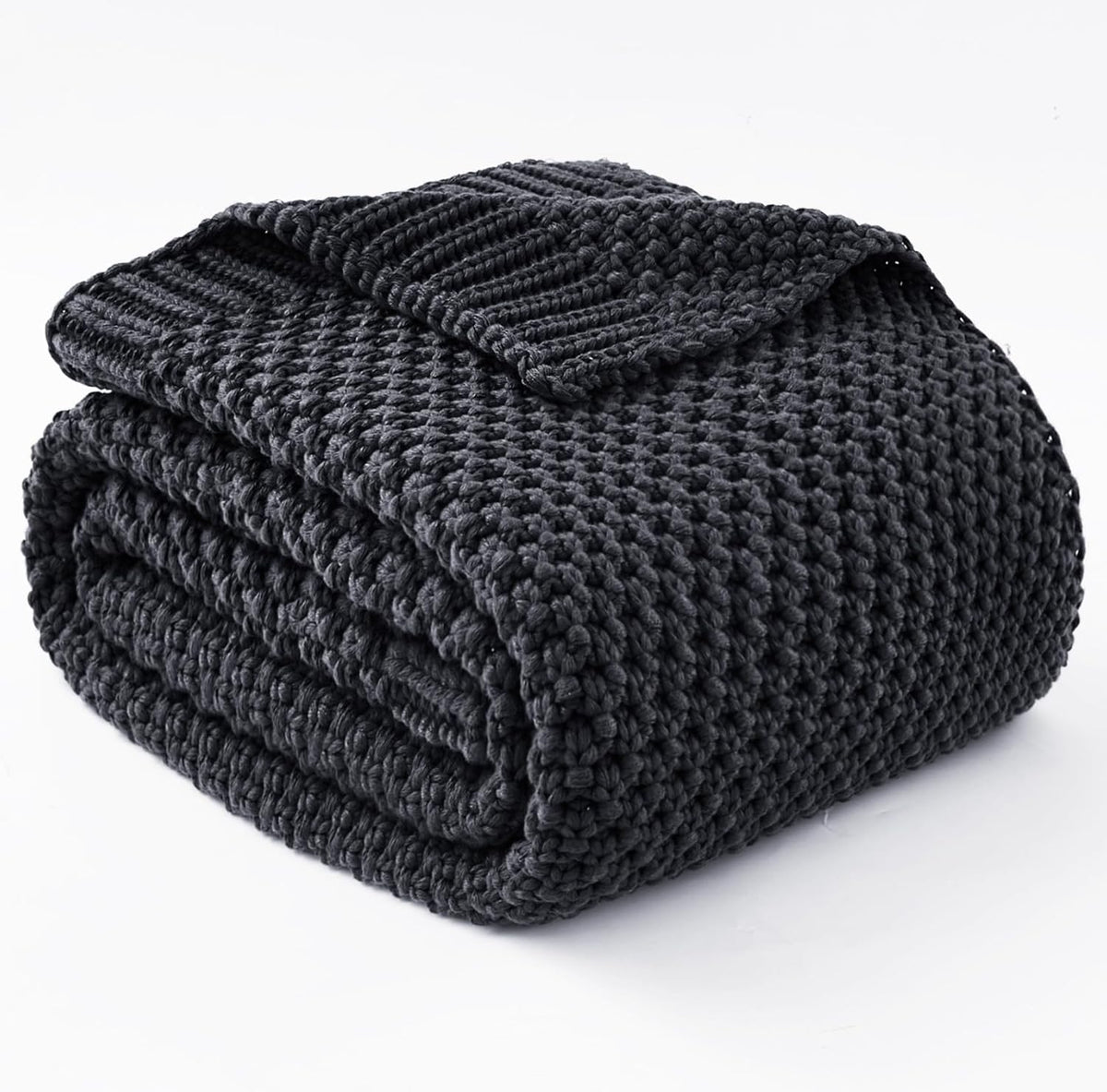 Cozy Comfort Weighted Knitted Blanket With Cooling Microfiber For All Season Relaxation - Elesira